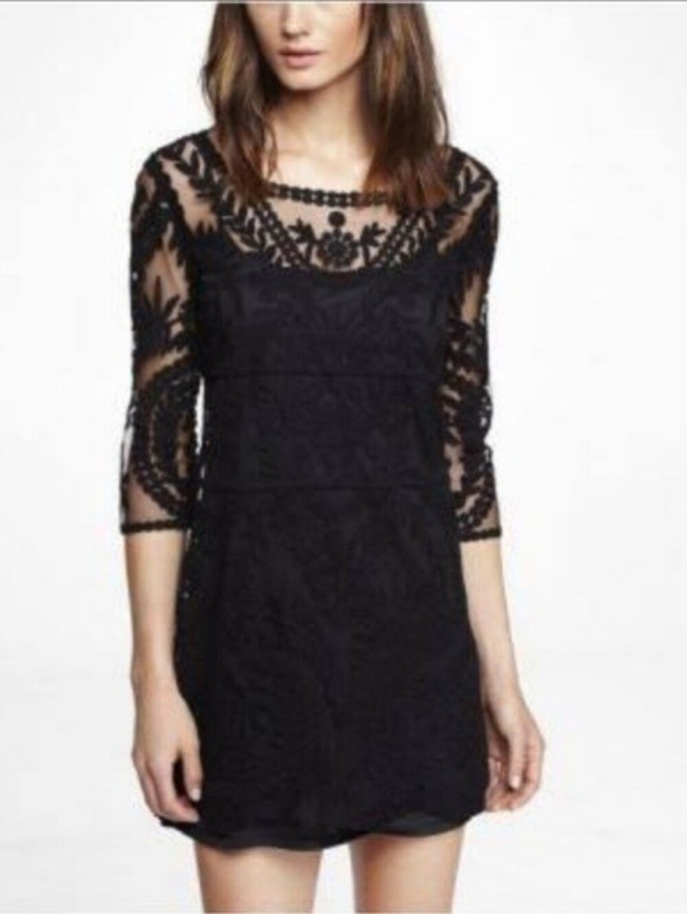 EXPRESS Black Lace Cocktail Dress SP